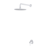 concealed shower system Omnires Y matt white (SYSY36WM)