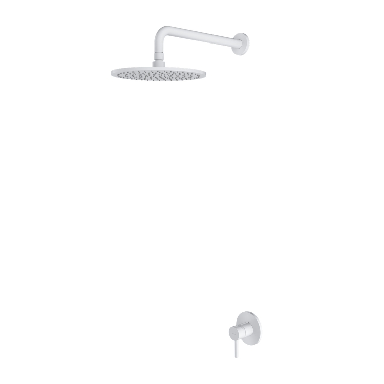 Sistema de ducha empotrado Omnires Y blanco mate (SYSY36WM)