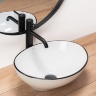 Lavabo Rea Sofia 34,5x41 borde negro (REA-U3217)