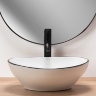 Lavabo Rea Sofia 34,5x41 borde negro (REA-U3217)