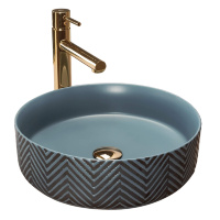 Lavabo Rea Ashley 40x40 azul (REA-U4663)