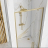 Puerta de ducha Rea Rapid Swing 90x195, cristal de seguridad, transparente, dorado cepillado (REA-K2502)