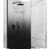 Mampara de ducha Rea Aero Ombre 90x195 cristal de seguridad, negro (REA-K2459)