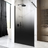 Mampara de ducha Rea Aero Ombre 90x195 cristal de seguridad, negro (REA-K2459)