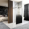 Mampara de ducha Rea Aero Ombre 90x195 cristal de seguridad, negro (REA-K2459)