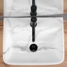 washbasin Rea Altea Cloudy 45.5x36 marble, white (REA-U9242)