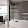shower curtain Rea Lagos-1 70x140 black transparent glass (REA-K4569)