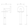 Portapapeles cromado Omnires Modern Project (MP60530CR)