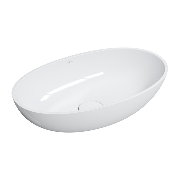 Omnires Shell washbasin 60x35 white (SHELLUNBP)