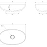 Omnires Shell washbasin 60x35 white (SHELLUNBP)