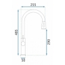 Grifo de cocina Rea Nest níquel mate (REA-B6601)