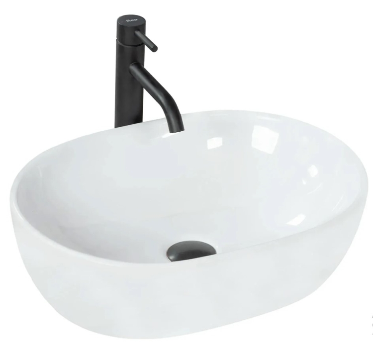 Lavabo Rea Lisa 49x38,5 blanco (REA-U6022)