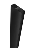 Perfil de extensión Rea Molier 190 para cabinas/puertas, negro (REA-K6000)