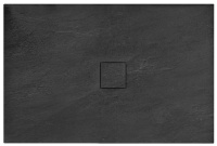 Bandeja rectangular Rea Stone 80x100, negra (REA-K9756)