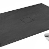 Bandeja rectangular Rea Stone 80x100, negra (REA-K9756)
