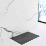 Bandeja rectangular Rea Stone 80x100, negra (REA-K9756)