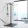 Bandeja rectangular Rea Stone 80x100, negra (REA-K9756)
