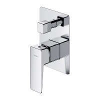 Mezclador empotrado para baño y ducha Omnires Parma cromado (PM7435CR)