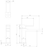 Omnires Slide Graphite Washbasin Mixer (SL7710GR)