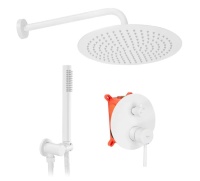 Conjunto de ducha empotrado Rea Lungo blanco (REA-P8540)