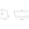 Lavabo Rea Belinda 32x46 calala (REA-U6759)