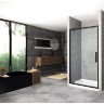 Puerta de ducha Rea Rapid Swing 100x195 vidrio de seguridad, transparente (REA-K6410)