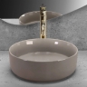 washbasin Rea Sami 36x36 beige shiny (REA-U6382)