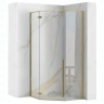 душевая кабина Rea Diamond 100х100 безопасное стекло, прозрачное, gold brush (REA-K5684)