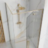Cabina de ducha Rea Fargo 90x90 cristal de seguridad dorado transparente (REA-K4903)