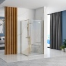 Cabina de ducha Rea Fargo 90x90 cristal de seguridad dorado transparente (REA-K4903)