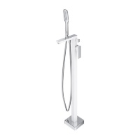 Mezclador de bañera independiente Omnires Parma cromo/blanco (PM7433CRB)