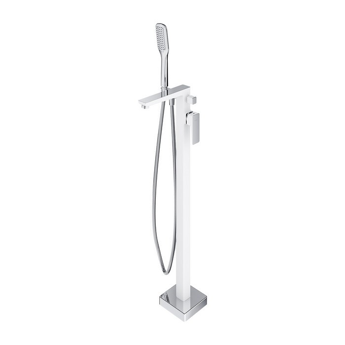 Mezclador de bañera independiente Omnires Parma cromo/blanco (PM7433CRB)