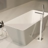 Mezclador de bañera independiente Omnires Parma cromo/blanco (PM7433CRB)