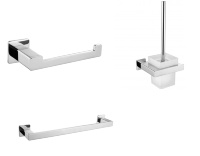 Juego de accesorios cromados Omnires Nelson (NL80510CR+ NL80620CR+ NL80214CR)