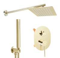 Juego de ducha Rea Oval dorado (REA-P8466)