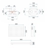 Juego de ducha Rea Oval dorado (REA-P8466)