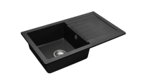 Fregadero de cocina Rea Dag negro (ZLE-00111) + sifón