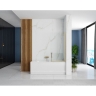 shower curtain Rea Elegant 70x140 gold transparent glass (REA-W6600)