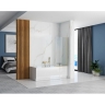 shower curtain Rea Elegant 70x140 gold transparent glass (REA-W6600)