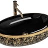 washbasin Rea Meryl 60x40,5 black-gold (REA-U8811)