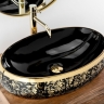 washbasin Rea Meryl 60x40,5 black-gold (REA-U8811)