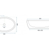 washbasin Rea Meryl 60x40,5 black-gold (REA-U8811)