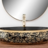 washbasin Rea Meryl 60x40,5 black-gold (REA-U8811)