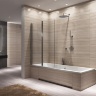 shower curtain Rea Agat 100x140 transparent glass (REA-W0300)