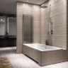 shower curtain Rea Agat 100x140 transparent glass (REA-W0300)