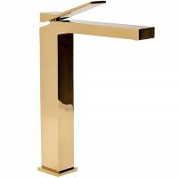 Mezclador de lavabo Rea Duet dorado alto (REA-B4415)