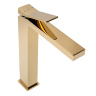 Mezclador de lavabo Rea Duet dorado alto (REA-B4415)