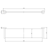 Estante Omnires Modern Project cromado (MP60930CR)