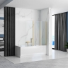 Cortina de baño Rea Agat 120x140 cepillo dorado (REA-W2501)
