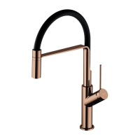 смеситель для кухни Omnires Vita polished copper/matt black (VI6350BLCP)